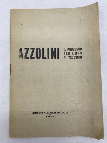 Azzolini processo per - -,