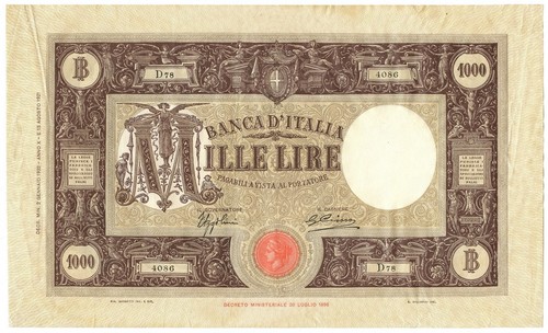 1000 lire barbetti grande - barbetti,