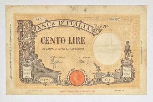 Cento 100 lire 1942 grande - 100,