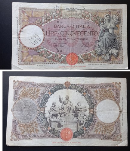Rara banconota lire - rara,