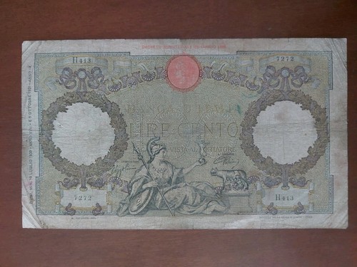 1939 italia 100 lire - italia,