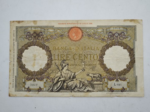 100 lire 1940 - 100, vittorio