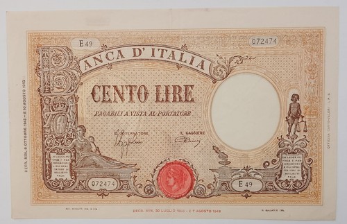 100 lire barbetti - 100,